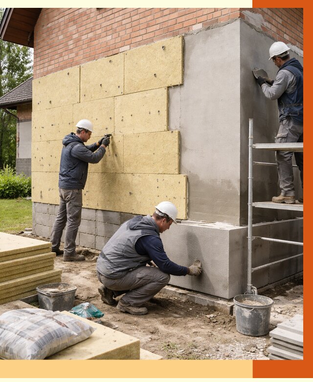 Утепление частного дома в Ханты-Мансийске под ключ от 7657 руб/м2 — недорого | ТепломастерХнт