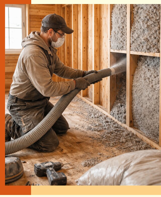 Утепление дачного дома эковатой в Ханты-Мансийске — быстро и надёжно