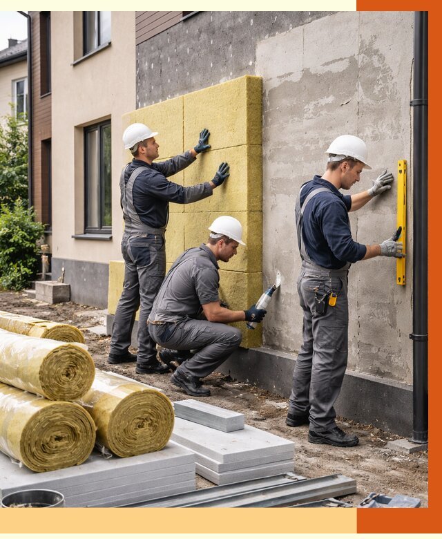 Утепление таунхауса в Ханты-Мансийске от 7350 руб/м2 — комплекс под ключ | ТепломастерХнт