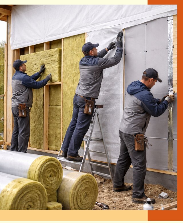 Утепление каркасного дома в Ханты-Мансийске от 4288 руб./м2 — профессионально | ТепломастерХнт