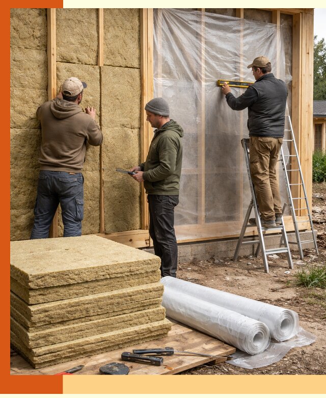 Утепление каркасного дома в Ханты-Мансийске под ключ с гарантией качества