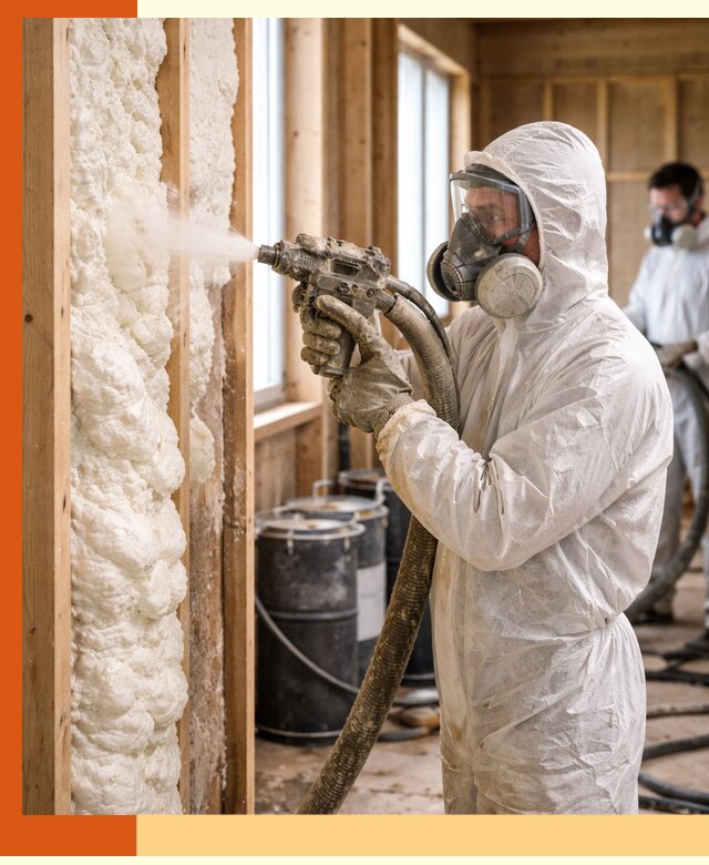 Утепление каркасного дома пенополиуретаном в Ханты-Мансийске