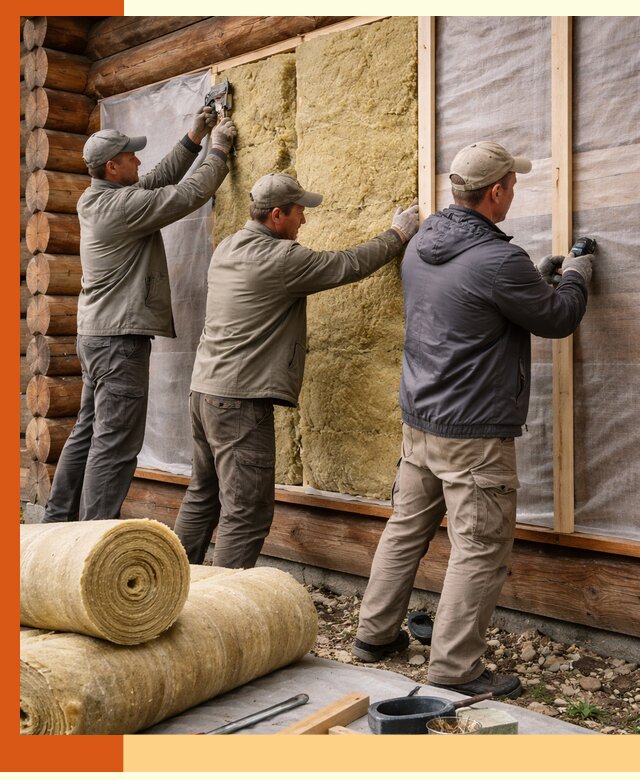 Утепление деревянного дома в Ханты-Мансийске эффективными технологиями