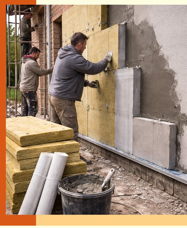 Утепление кирпичного дома под ключ в Ханты-Мансийске