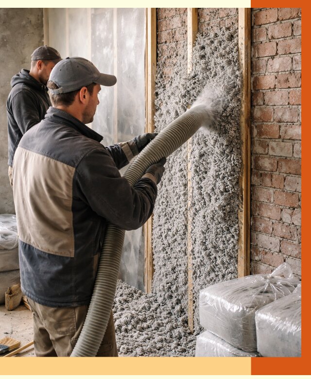 Утепление кирпичного дома эковатой в Ханты-Мансийске от 2399 руб./м² | ТепломастерХнт