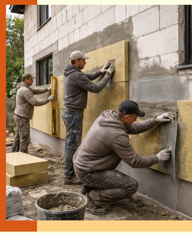 Утепление дома из газобетона в Ханты-Мансийске качественно и долговечно