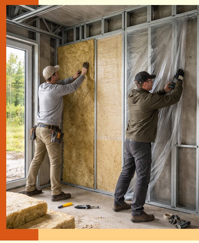 Утепление дома из ЛСТК в Ханты-Мансийске с гарантией качества и эффективности