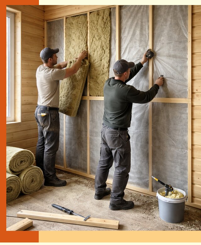 Утепление дома из минибруса в Ханты-Мансийске: комплексные теплоизоляционные работы