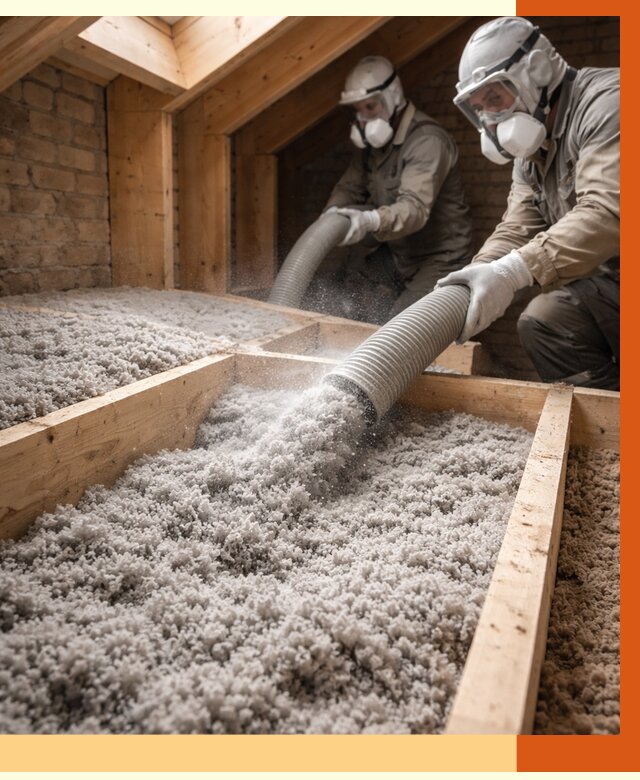 Утепление коттеджа эковатой в Ханты-Мансийске от 2552 руб./м² — комплексная задувка и монтаж | ТепломастерХнт