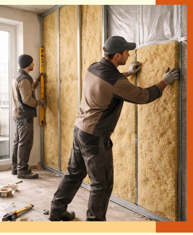 Утепление квартиры изнутри в Ханты-Мансийске от 4441 руб. за м2 | Проф. работы ТепломастерХнт