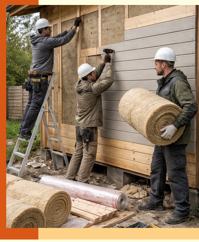 Утепление бани снаружи в Ханты-Мансийске профессионально и надежно