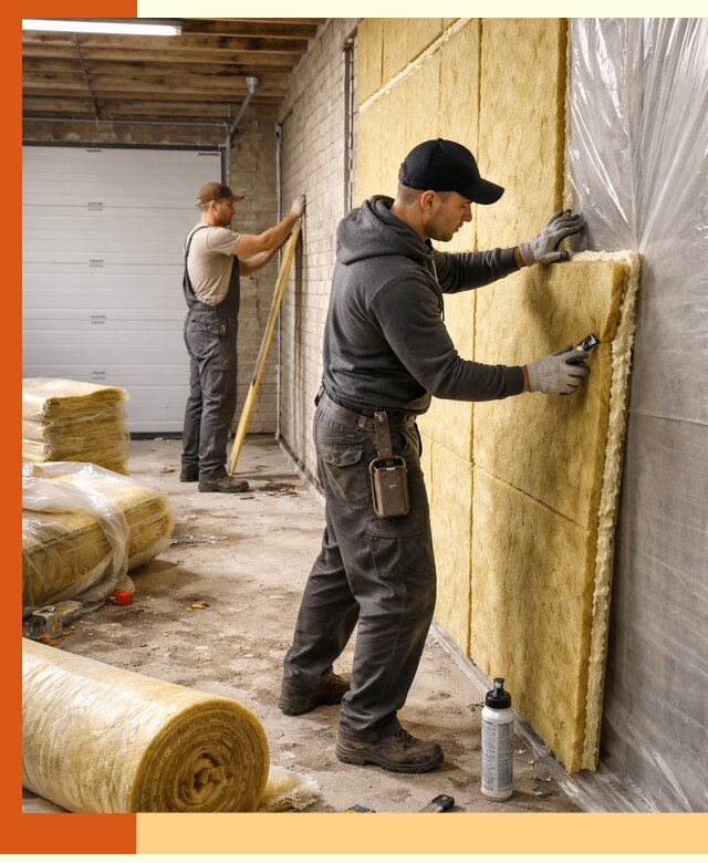 Утепление гаража под ключ в Ханты-Мансийске — все виды теплоизоляции