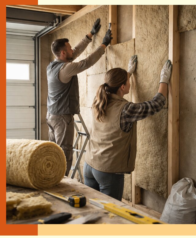 Утепление гаража изнутри в Ханты-Мансийске: быстро и надежно