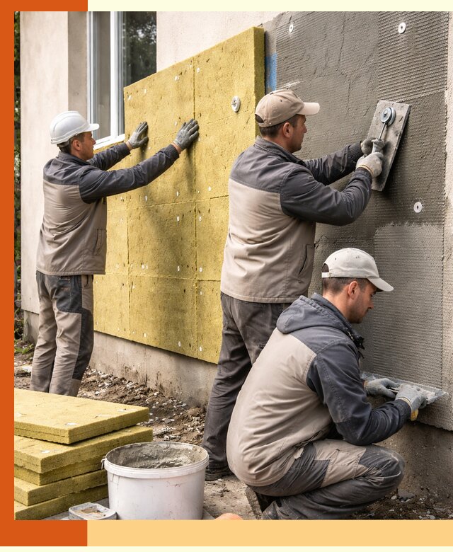 Утепление фасада под штукатурку в Ханты-Мансийске — энергоэффективная технология