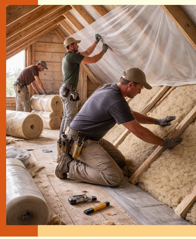 Утепление крыши изнутри в Ханты-Мансийске: профессионально и надежно