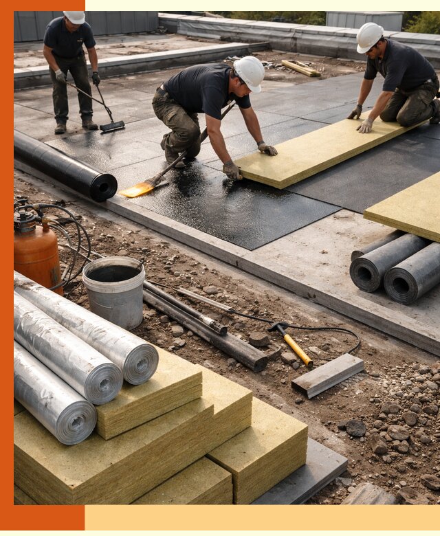 Утепление плоской крыши в Ханты-Мансийске — надежная теплоизоляция и герметизация