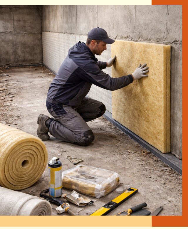 Утепление фундамента изнутри в Ханты-Мансийске от 4288 руб./м2 — работы под ключ | ТепломастерХнт