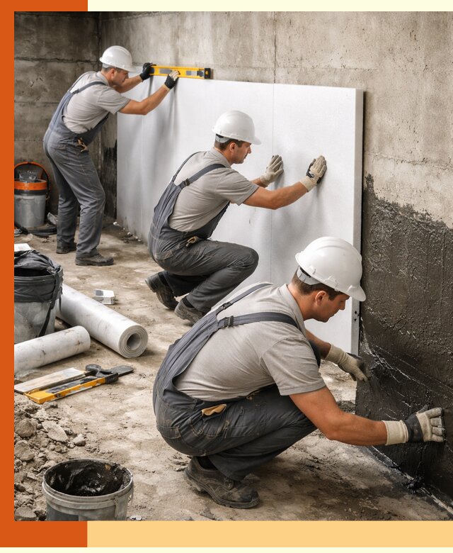 Утепление фундамента изнутри профессионально в Ханты-Мансийске