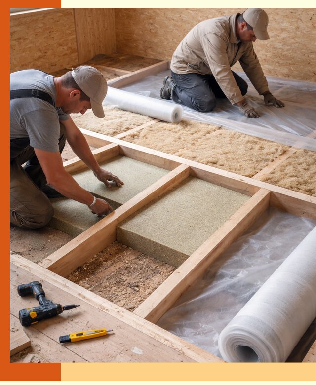 Профессиональное утепление деревянного пола в Ханты-Мансийске