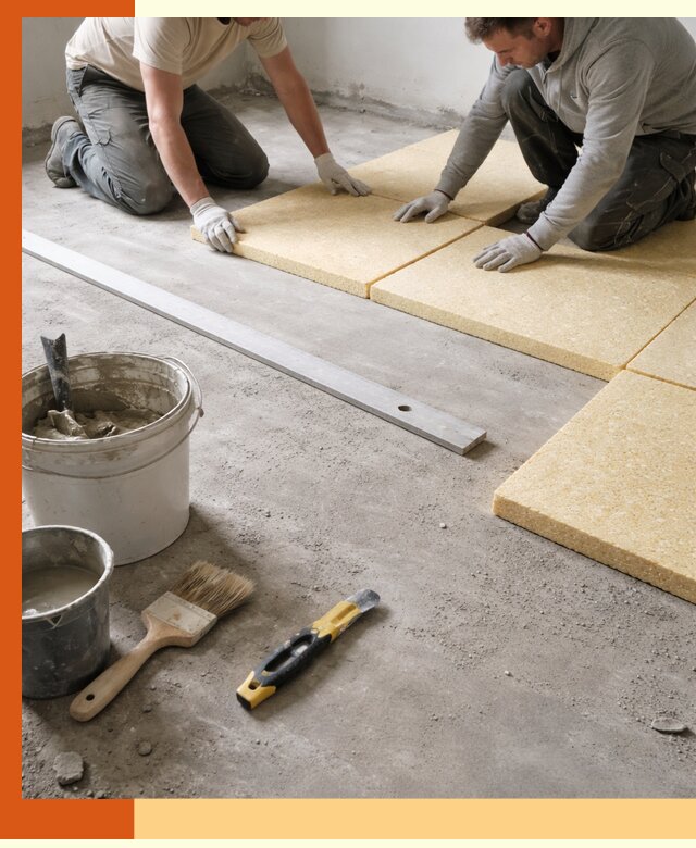 Утепление бетонного пола в Ханты-Мансийске профессионально и недорого