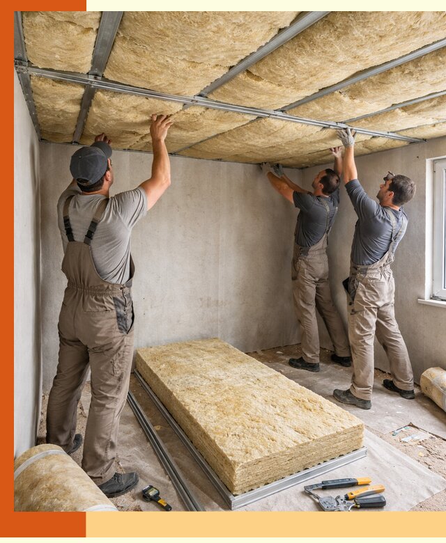 Утепление потолка в Ханты-Мансийске — тепло и без сквозняков