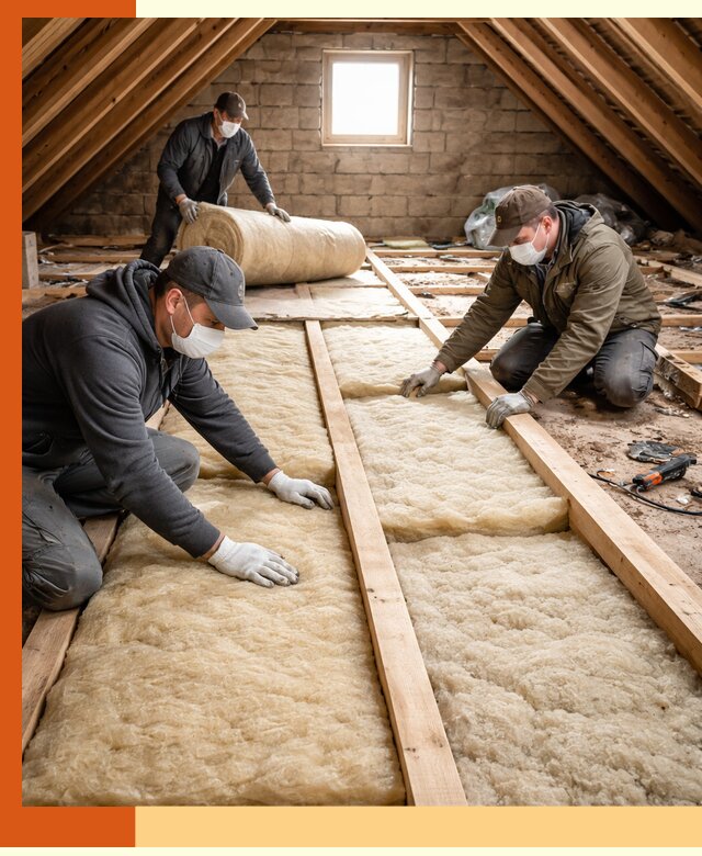 Утепление чердака в Ханты-Мансийске — профессиональная теплоизоляция кровли