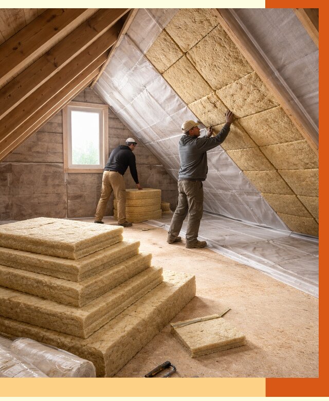 Утепление мансарды в Ханты-Мансийске от 2552 руб/м2 — комплексно и под ключ | ТепломастерХнт