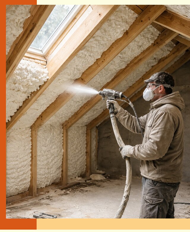 Утепление мансарды ППУ в Ханты-Мансийске быстро и надежно