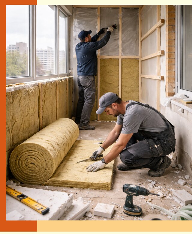 Утепление балкона под ключ в Ханты-Мансийске качественно и быстро