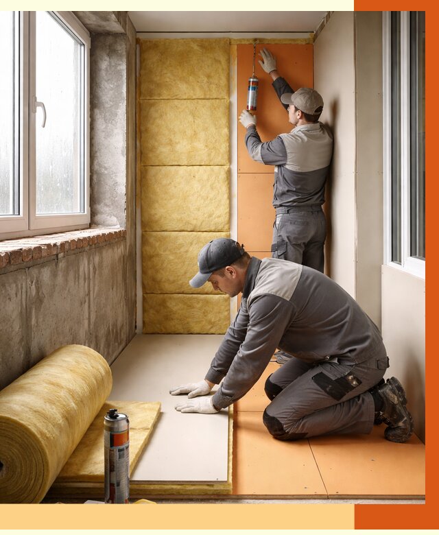 Утепление лоджии под ключ в Ханты-Мансийске от 6636 руб/м2 — комплексное решение | ТепломастерХнт