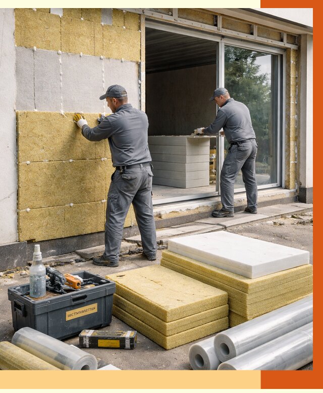 Утепление торгового павильона в Ханты-Мансийске от 14803 руб./м² под ключ | ТепломастерХнт