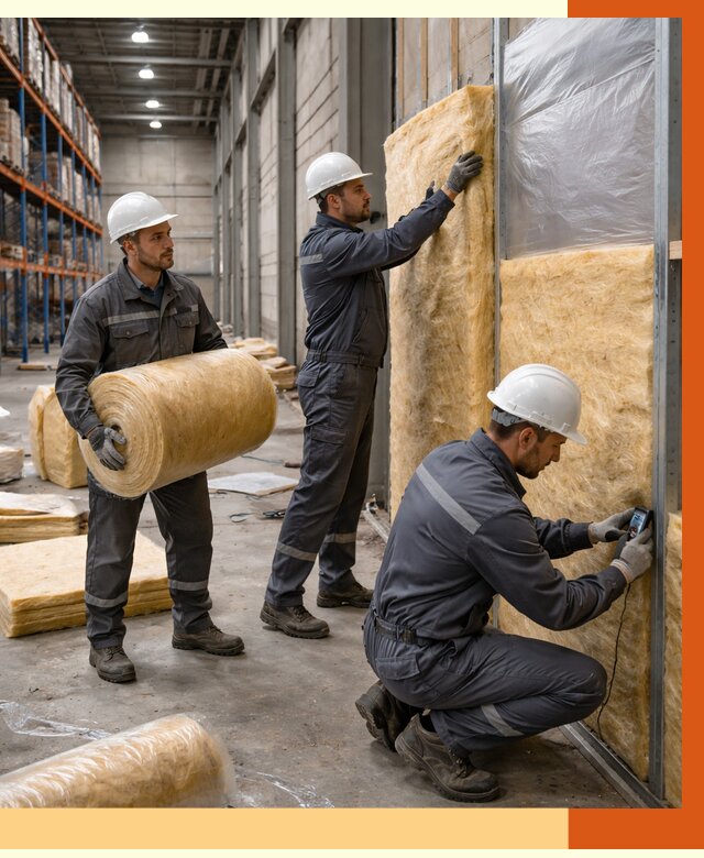 Утепление логистического центра в Ханты-Мансийске от 4594 руб/м² под ключ | ТепломастерХнт