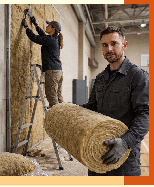 Утепление спортзала в Ханты-Мансийске от 7657 руб/м2 — комплексное утепление под ключ | ТепломастерХнт