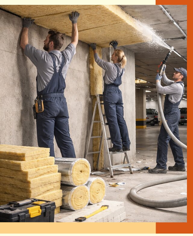 Утепление паркинга в Ханты-Мансийске от 6942 руб./м2 — работы под ключ | ТепломастерХнт