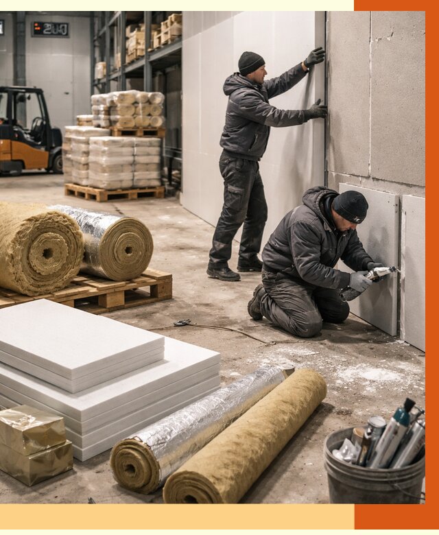 Утепление холодного склада в Ханты-Мансийске от 8678 руб/м2 — комплексное под ключ | ТепломастерХнт