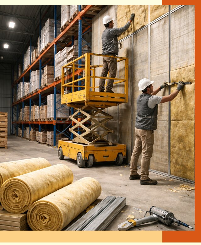 Утепление торгового склада в Ханты-Мансийске от 3267 руб/м2 — комплексно и под ключ | ТепломастерХнт