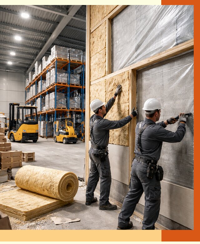 Утепление склада с техникой в Ханты-Мансийске от 4288 руб./м2 — комплексно под ключ | ТепломастерХнт