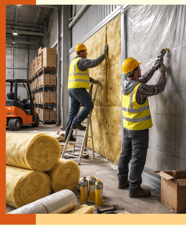 Утепление склада с техникой в Ханты-Мансийске под ключ