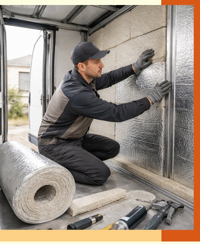 Утепление фургона рефрижератора в Ханты-Мансийске от 12761 руб./м² под ключ | ТепломастерХнт