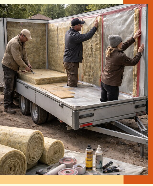 Утепление прицепа в Ханты-Мансийске под ключ от 12761 руб. — комплекс от ТепломастерХнт