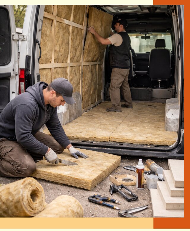 Утепление кемпера в Ханты-Мансийске под ключ от 12251 руб. — профессионально | ТепломастерХнт