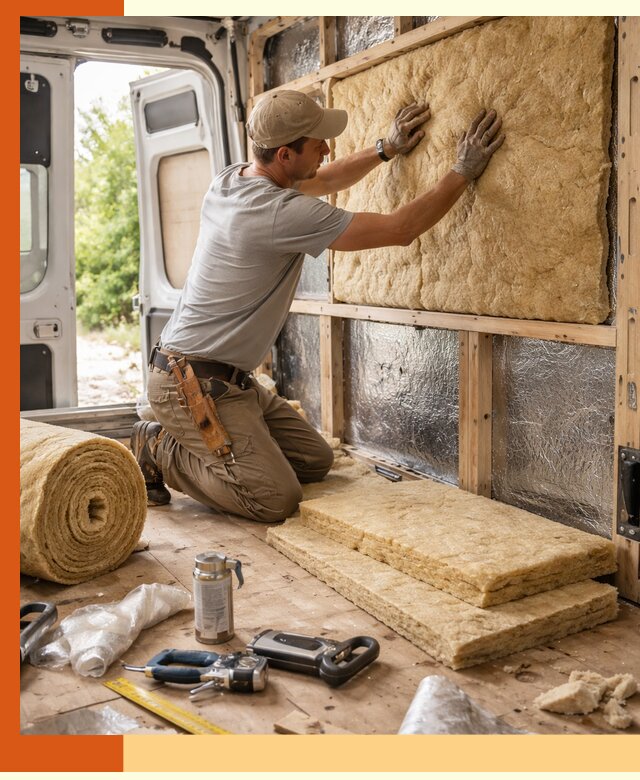 Утепление кемпера под ключ в Ханты-Мансийске с гарантией качества