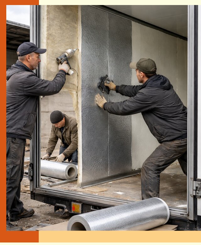 Утепление холодильного кузова в Ханты-Мансийске — монтаж и теплоизоляция