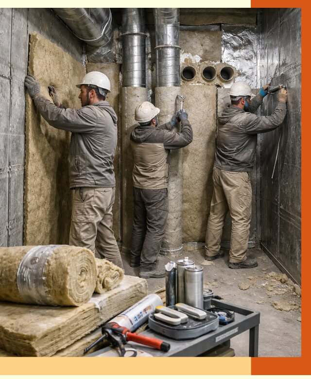 Утепление венткамеры в Ханты-Мансийске под ключ от 1480 руб. — профессионально | ТепломастерХнт