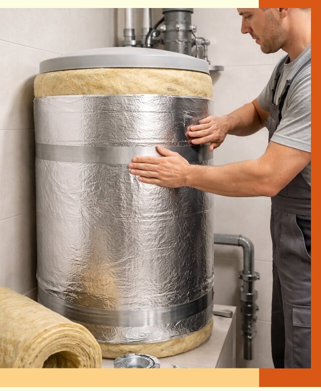 Утепление бойлера в Ханты-Мансийске от 4594 руб. под ключ | Утепление ППУ | ТепломастерХнт