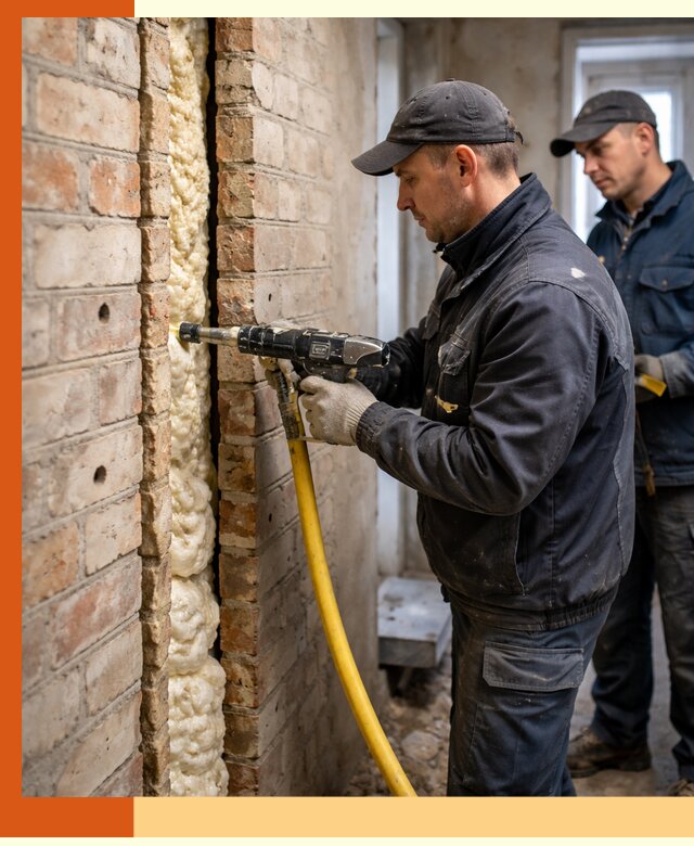 Межстеновое утепление пенополиуретаном в Ханты-Мансийске