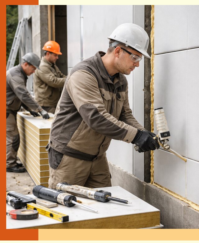 Утепление сэндвич-панелей пенополиуретаном в Ханты-Мансийске
