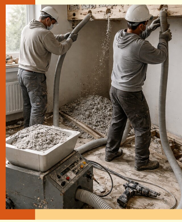 Заполнение пустот перекрытий пеной и наполнителями в Ханты-Мансийске