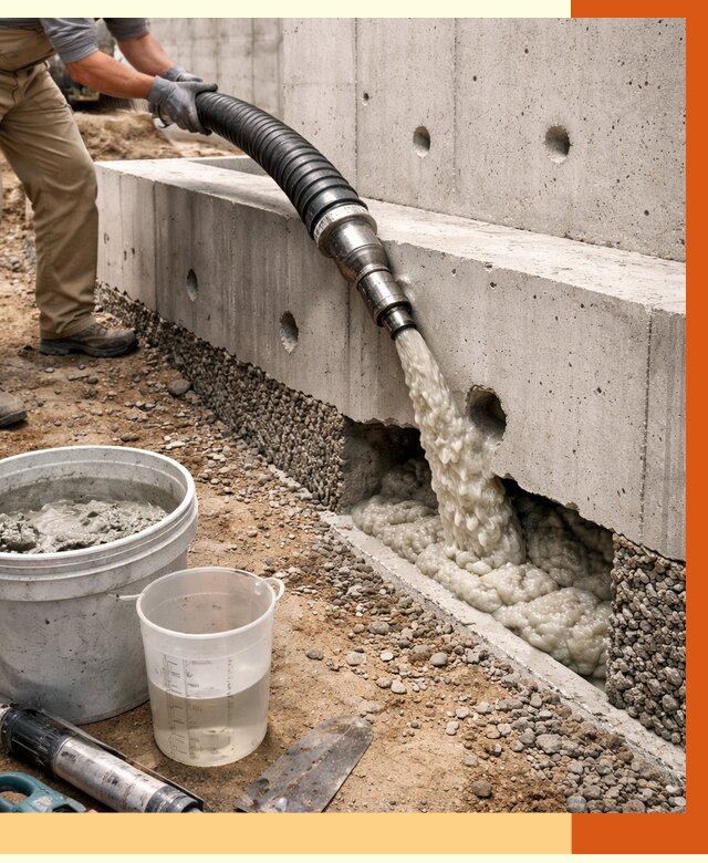 Заполнение полостей фундамента в Ханты-Мансийске от 6942 руб. под ключ | ТепломастерХнт