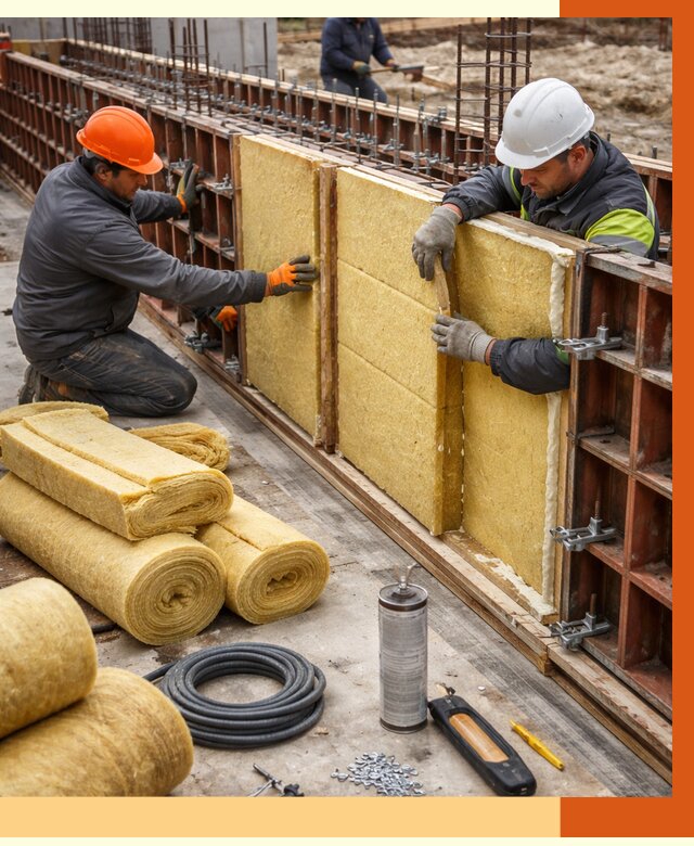 Теплоизоляция опалубки в Ханты-Мансийске от 7350 руб. за м2 — услуги и монтаж | ТепломастерХнт